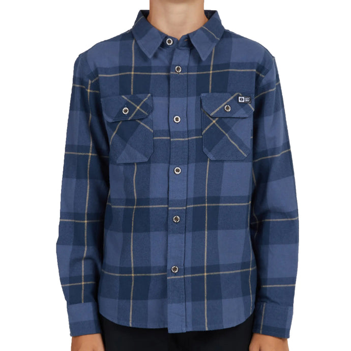 Salty Crew Mens First Light Long Sleeve Flannel Shirt