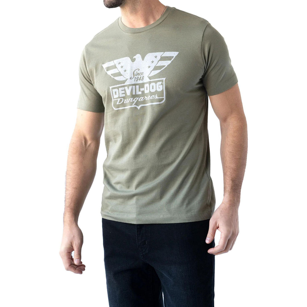 Devil-Dog Dungarees Mens Eagle Short Sleeve T Shirt