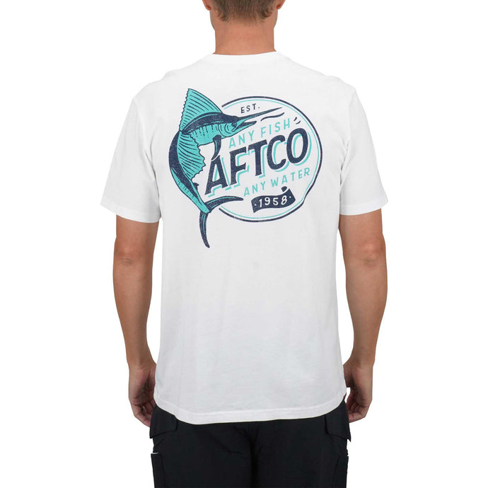 AFTCO Mens Big Game Fishing Short Sleeve T Shirt