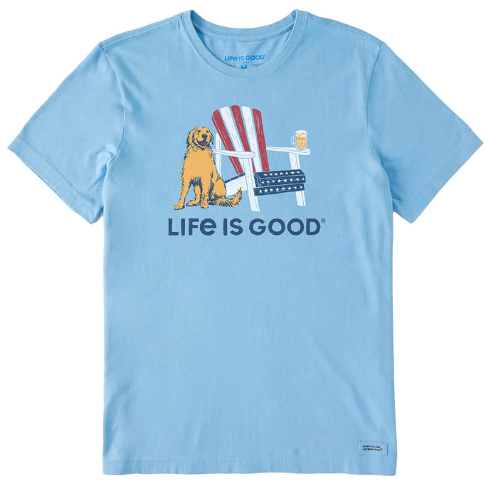 Life Is Good Mens American Adirondack Beer T Shirt