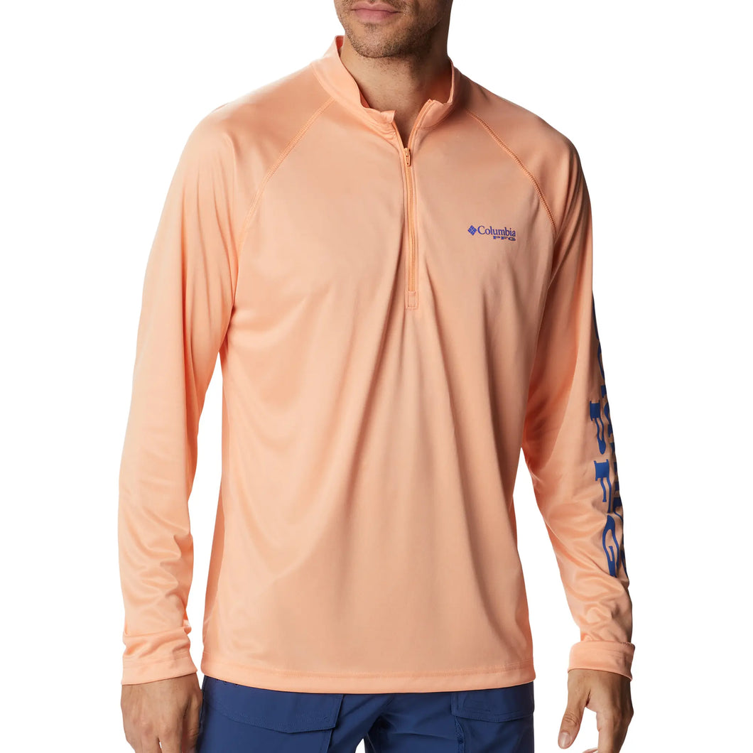 Columbia Mens Terminal Tackle Heather 1/4 Zip Pullover