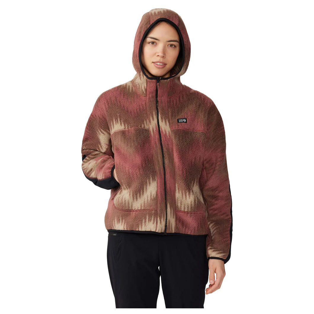 Mountain Hardwear Womens HiCamp Fleece Full Zip Hoodie FLEECE TOPS