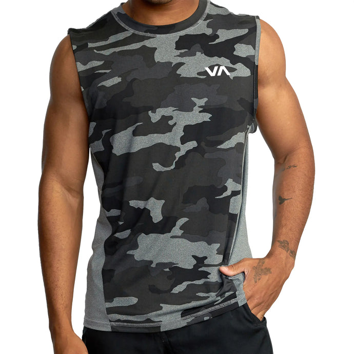 RVCA Mens Sport Vent Muscle Tank Top